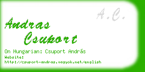 andras csuport business card